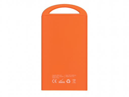 Внешний аккумулятор «Shine» с зеркальной гравировкой, 4000 mAh