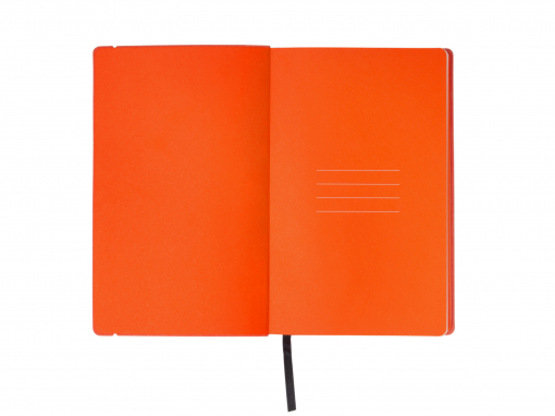 Записная книга RENK с цветным срезом в обложке под гравировку