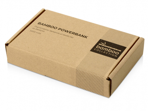Внешний аккумулятор из бамбука «Bamboo», 5000 mAh