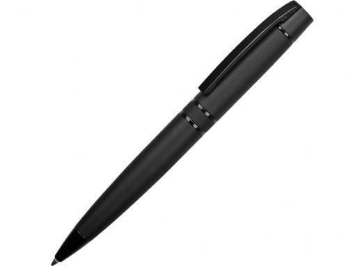 Ручка UMA VIP. Металлическая шариковая ручка. Фурнитура с черной глянцевой лакированной отделкой