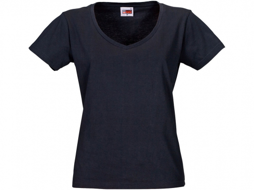 Футболка "Heavy Super Club" женская с V-образным вырезом