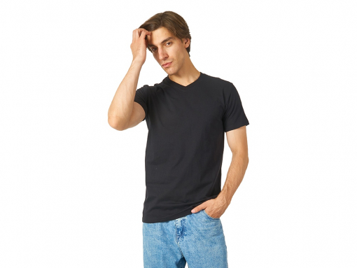 Футболка "Heavy Super Club" мужская с V-образным вырезом