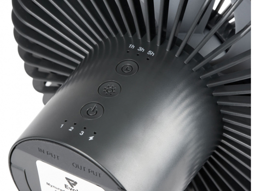 Портативный вентилятор с фонарем «Jon»