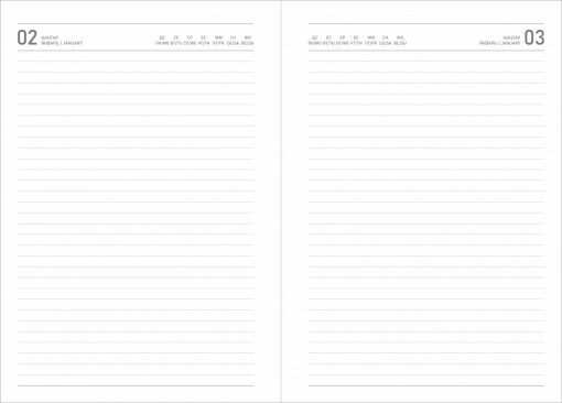 Ежедневник полудатированный А5