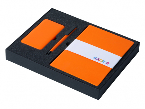 Подарочный набор «COLOR IT» c блокнотом, ручкой и повербанком, 5000 mAh Подарочный набор «COLOR IT» c блокнотом, ручкой и повербанком, 5000 mAh