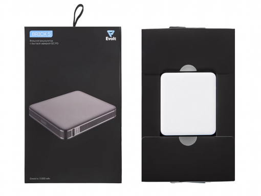Внешний аккумулятор «Brick 5» с быстрой зарядкой PD, 5000 мАч