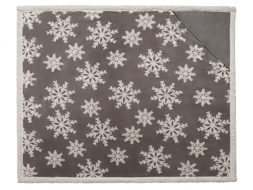 Плед Snowflake новогодний с капюшоном