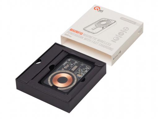 Беспроводной магнитный внешний аккумулятор с QCPD «MagnifIQ», 10000 мАч, 15 Вт