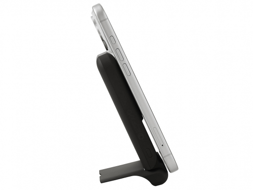 Беспроводной внешний аккумулятор с подсветкой лого и подставкой «Magflash», 10000 мАч, 15 Вт