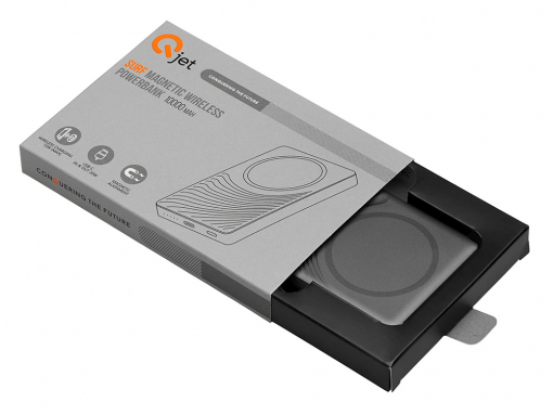 Магнитный беспроводной внешний аккумулятор «Сёрф», 10000 мАч