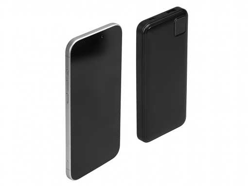 Внешний аккумулятор со встроенными кабелями «Фрэйм», 10000 мАч