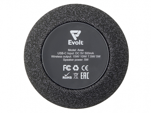 Портативная колонка с беспроводной зарядкой «Ареа», 5 Вт
