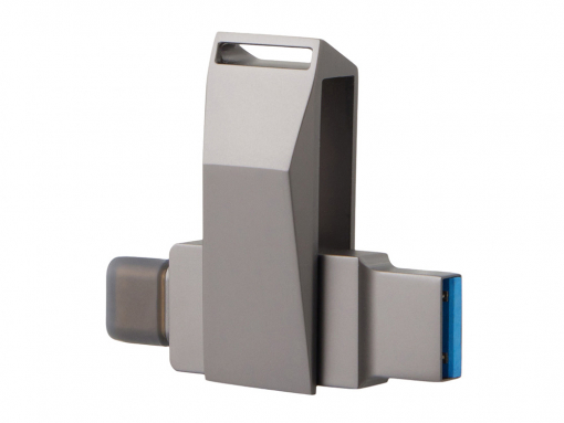 Флешка 64 ГБ USB Type-C и USB 3.0 «Тесла»